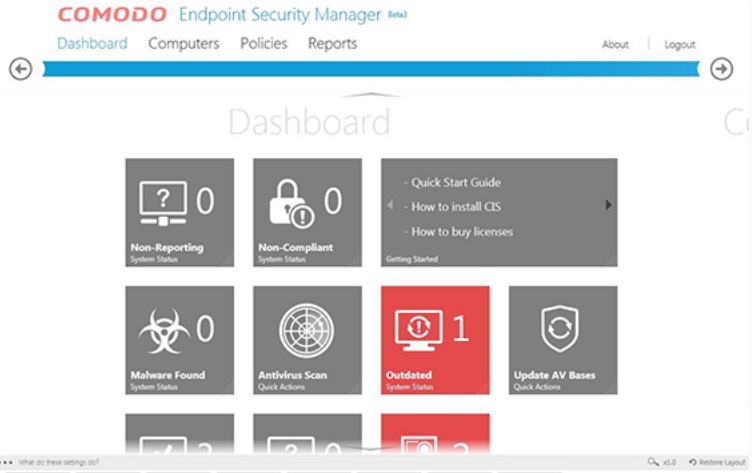 gambar Comodo Endpoint Security Manager